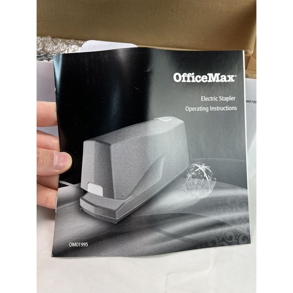 OfficeMax‎ 20 Sheet Full Strip Electric Stapler OM01995 Heavy Duty 011491019952 - Picture 4 of 4